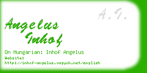 angelus inhof business card